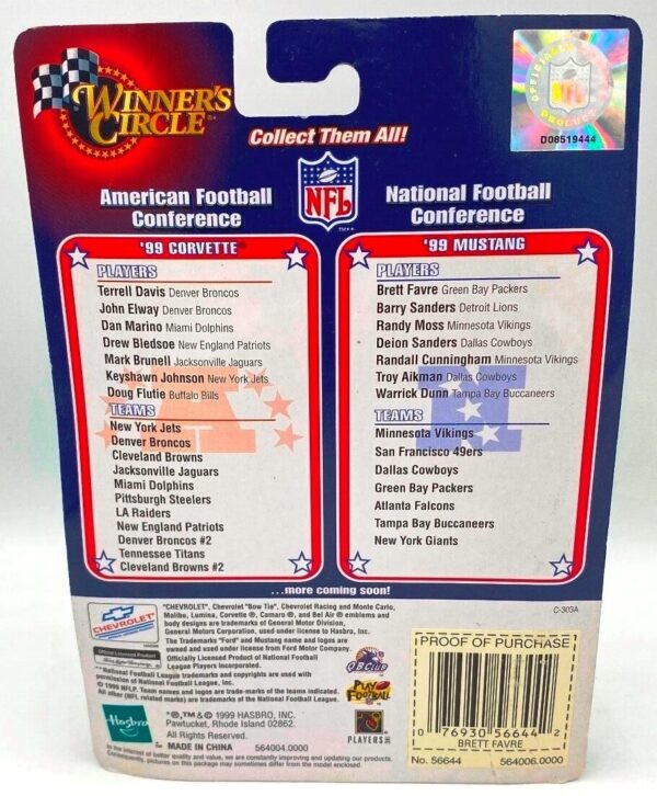 ’99 Mustang NFC Brett Favre #4 Green Bay Packers (6) ’99 Mustang NFC Brett Favre #4 Green Bay Packers (6)