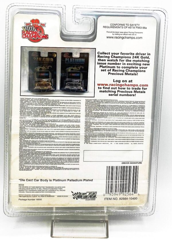 1999 Reflections In Platinum #4 Chevy Monte Carlo (Issue #1P) (4)