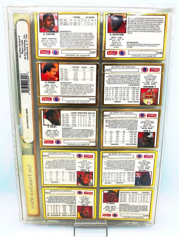 1991 San Fransisco 49ers National Series Team Set (4)