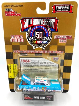 Vintage Nascar Limited Edition 50 Years Of Nascar (Anniversary Commemorative Series 3:25" Scale) Premier Die-Cast Replicas Racing Champions "Rare-Vintage" (1998)