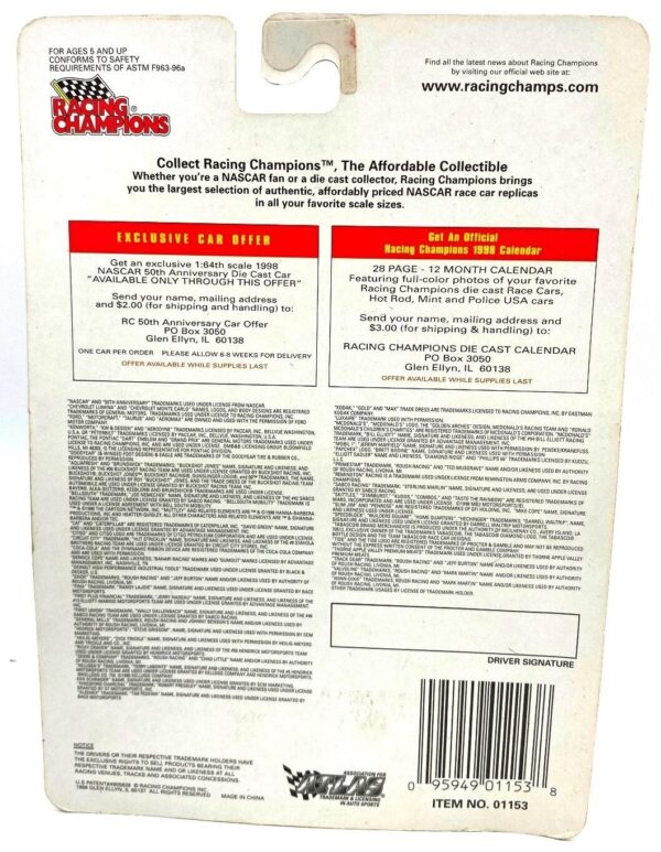 1998 Nascar Eagle One #6 Ford Taurus 50th Anniversary (9)