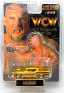 1998 WCW 24K Gold Nitro-Streetrods Goldberg ('58 Buick) (1)