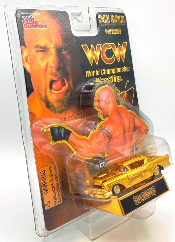 1998 WCW 24K Gold Nitro-Streetrods Goldberg ('58 Buick) (2)