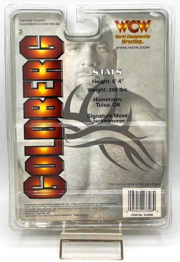 1998 WCW 24K Gold Nitro-Streetrods Goldberg ('58 Chevy Convert) (4)