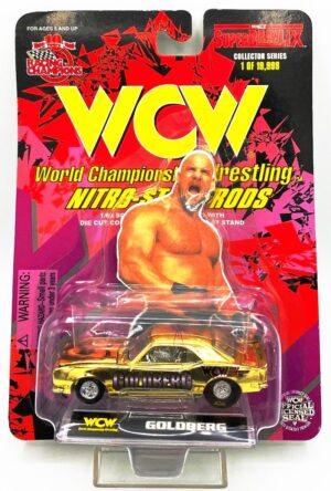 Vintage WCW Goldberg 10th Anniversary Limited Edition Nitro-Streetrods Collector's Series 1:64 Scale Die-Cast Replicas Racing Champions "Rare-Vintage" (1998-1999)
