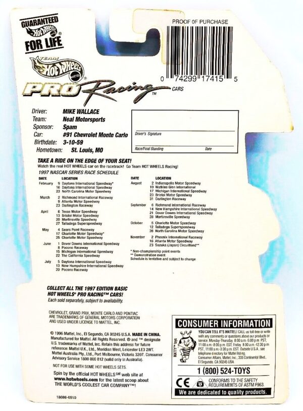 1997 Ed TPR Mike Wallace #91 Spam (5)