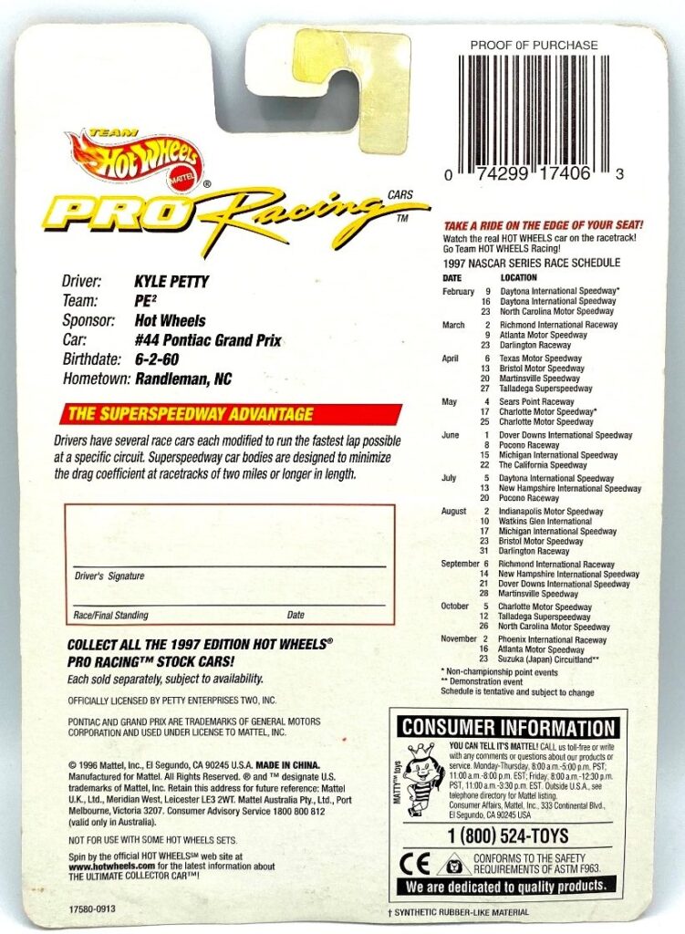 1996 Team Hotwheels Kyle Petty Pro Racing (6)