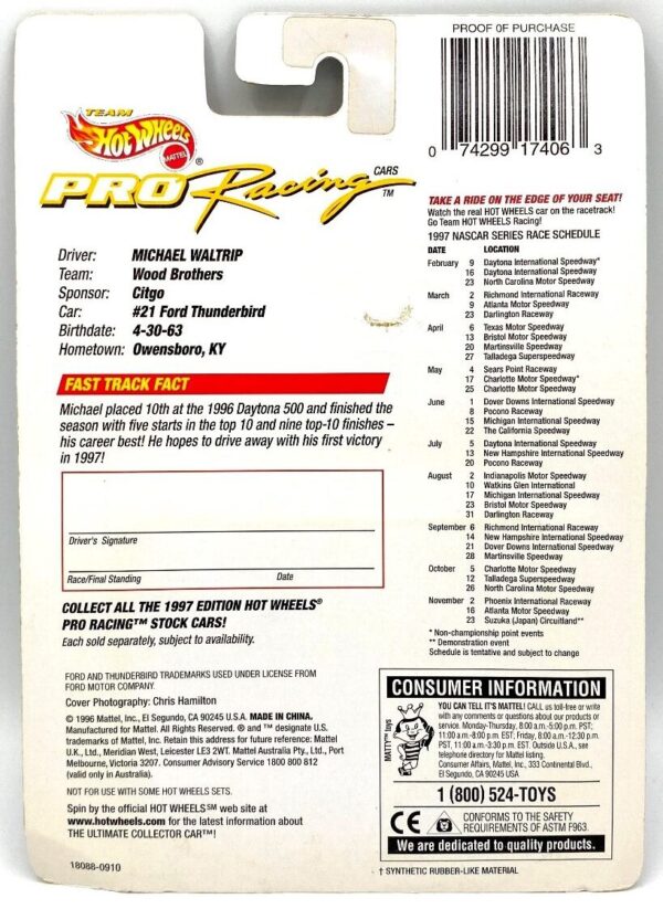 1997 Nascar Pro (21 Citgo) (6) 1997 Nascar Pro (21 Citgo) (6)