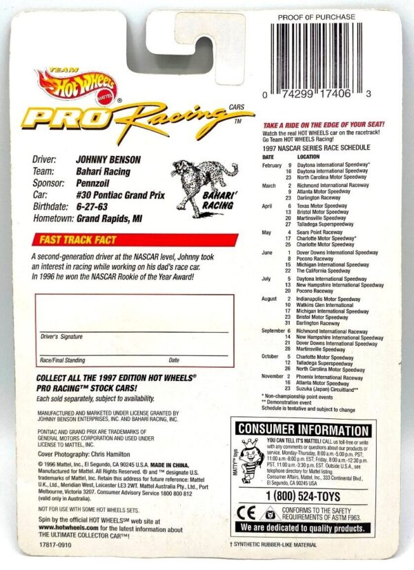 1997 Nascar Pro (30 Pennzoil) (6)