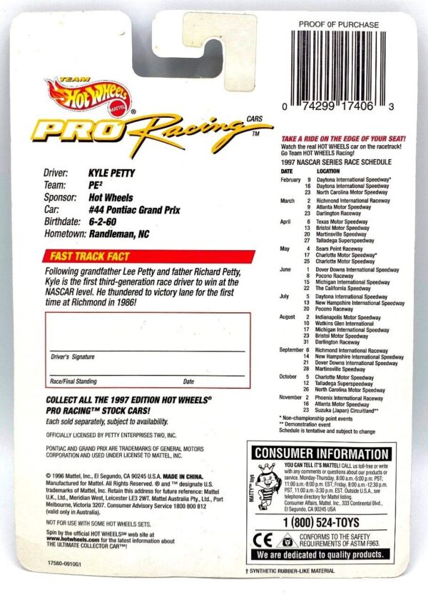 1997 Nascar Pro (44 Kyle Petty) (6) 1997 Nascar Pro (44 Kyle Petty) (6)