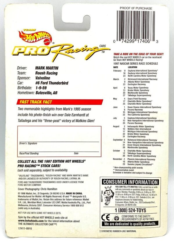 1997 Nascar Pro (6 Valvoline) (6)