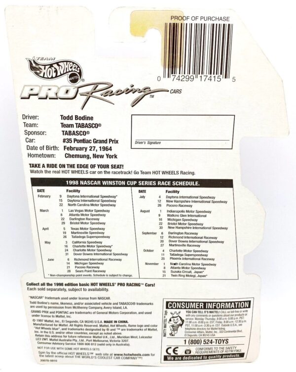 1997 TPRM Todd Bodine #35 Tabasco (6)