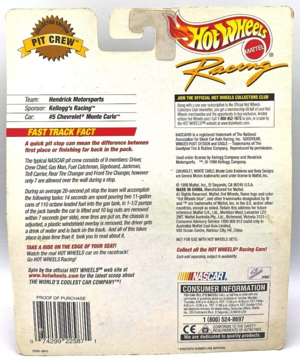 1998 Racing LTD ED Pit Crew Car No. 5 (8)