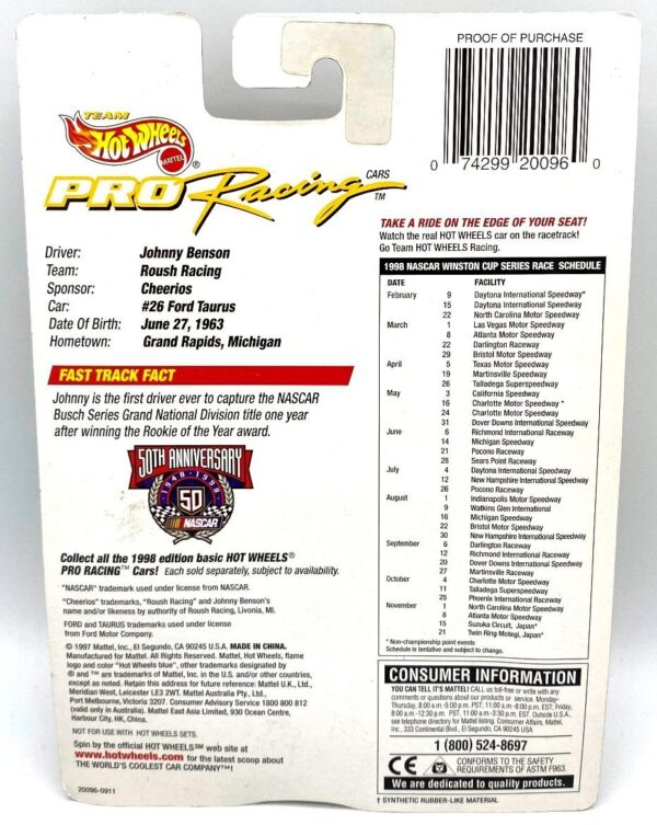 1998 Team Pro Race UD (26 Johnny Benson)6