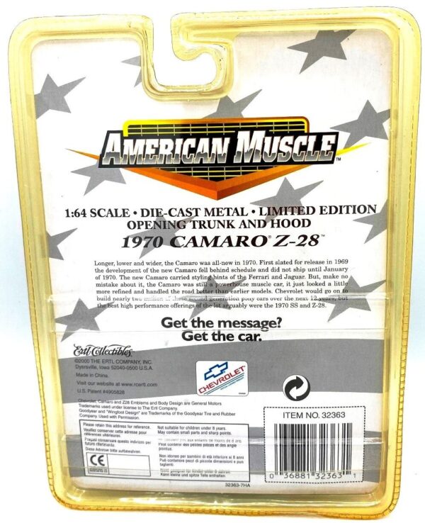 2000 1970 Camaro Z-28 American Muscle-Ertl (7)