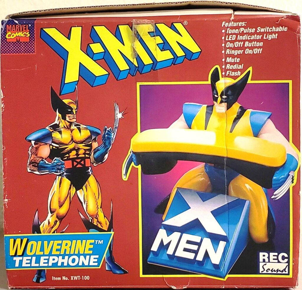 1994 Marvel Wolverine Telephone (Box, Phone & Instructions Not Avail.