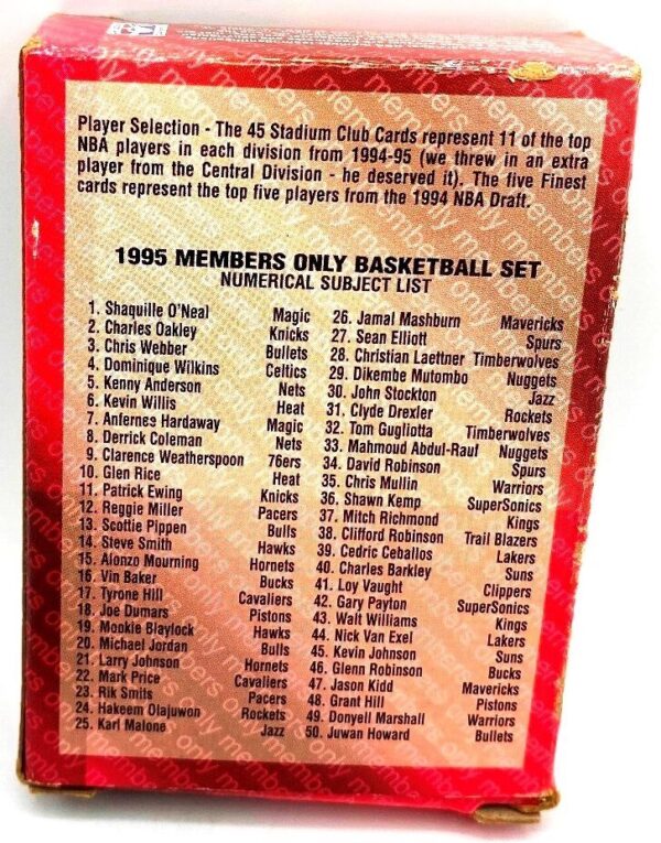 1995 TSC Members Only Basketball Set (7) 1995 TSC Members Only Basketball Set (7)