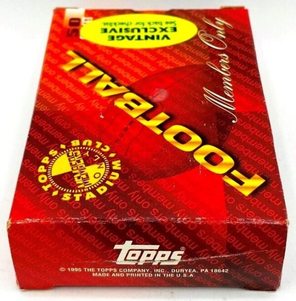 1995 TSC Members Only Football Set (6) Vintage 1995 Topps Stadium Club NFL Football Members Only (Vintage Exclusive 50 Card Set (Featuring 5-Rookie Draft Picks from 1994-95 Factory Issued Box Set) Topps Stadium Club "Rare-Vintage" (1995)
