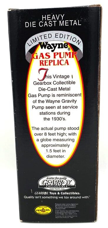 1997 Gear Box Collectibles Wayne GAS PUMP (8) 1997 Gear Box Collectibles Wayne GAS PUMP (8)