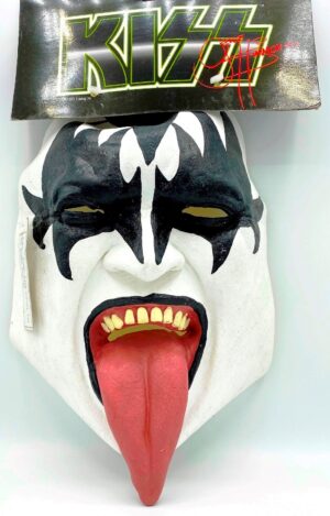 Vintage Kiss Gene Simmons Mask “The Demon” Exclusive Signature Vintage Collectible Collection Mask For Halloween Wear! or Display! (1997 Kiss Catalog Ltd.) “Rare-Vintage” (1997)
