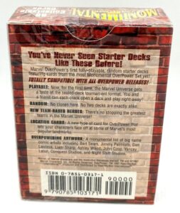 1997 Marvel Over Power Monumental Starter Deck! (6)