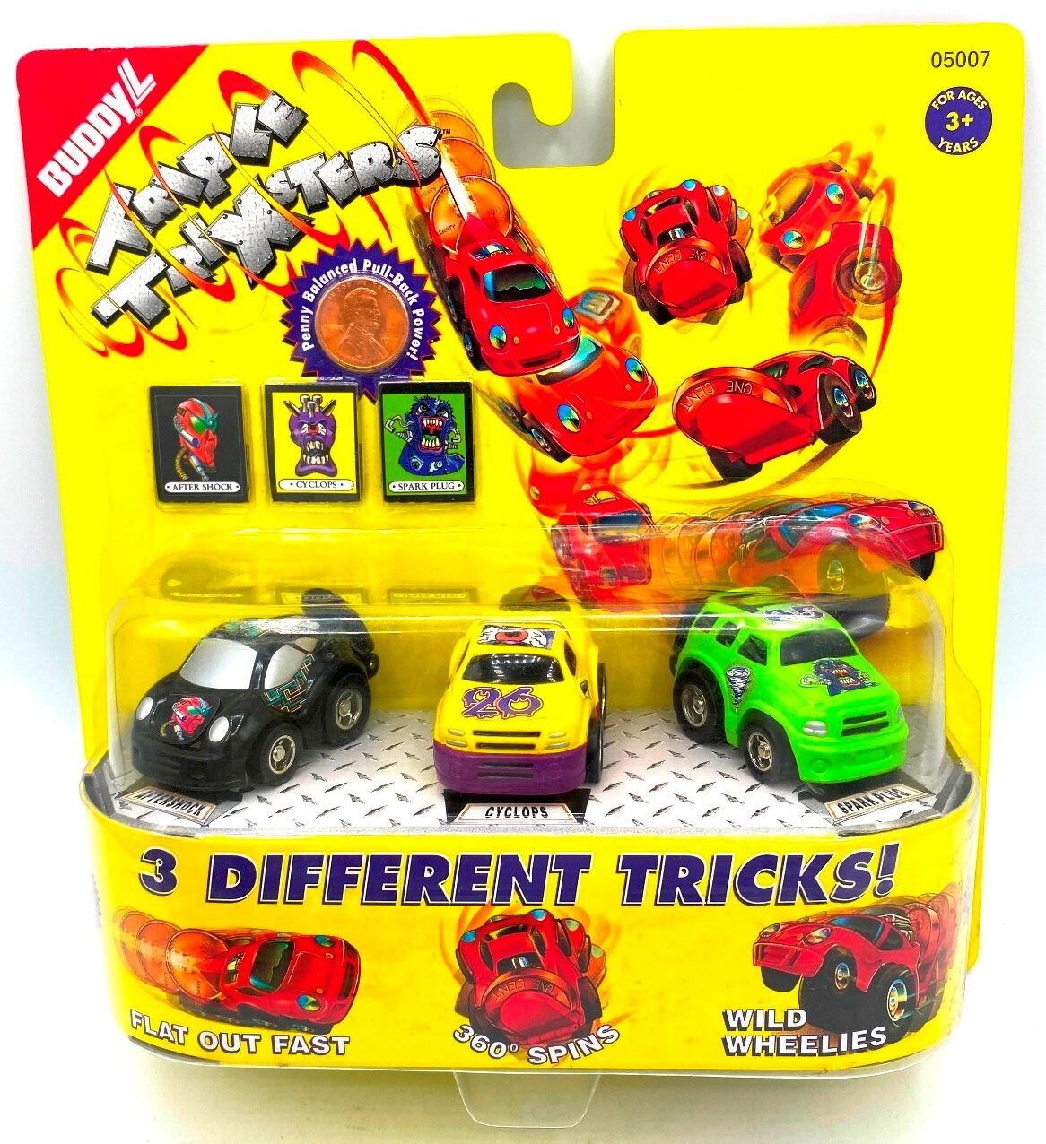 1997 Triple Trixsters Set #2 Penny Balanced Pull-Back Power (2)