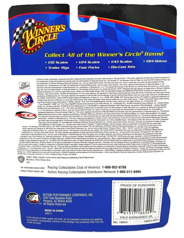 2002 WC Driver Sticker Dale Earnhardt Jr #8 (5) 2002 WC Driver Sticker Dale Earnhardt Jr #8 (5)