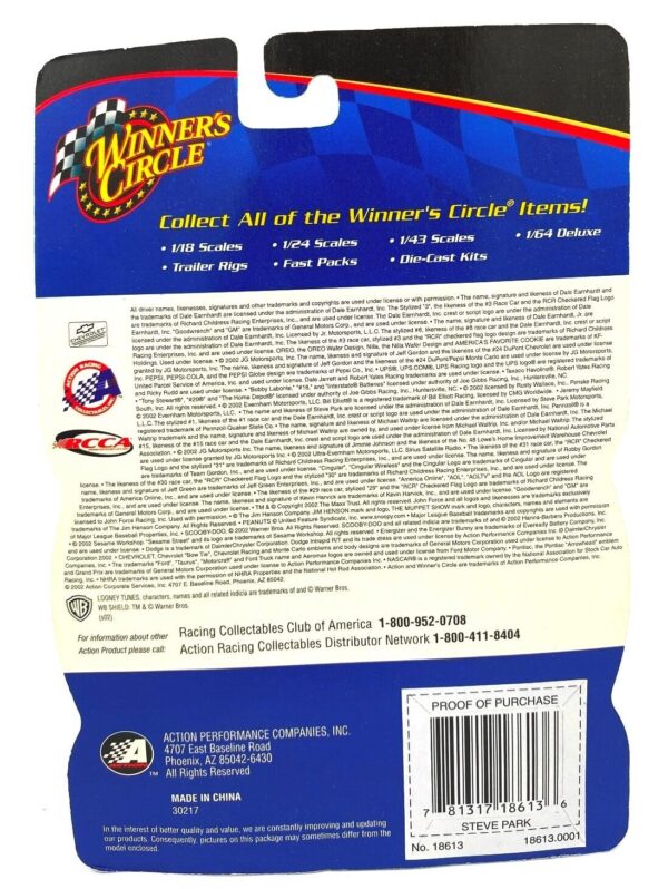 2002 WC Official Fan Steve Park Pennzoil #1 (5)