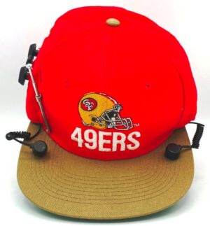 1989 SF 49ers Radio Cap AM-FM NFL Red & Gold (1)