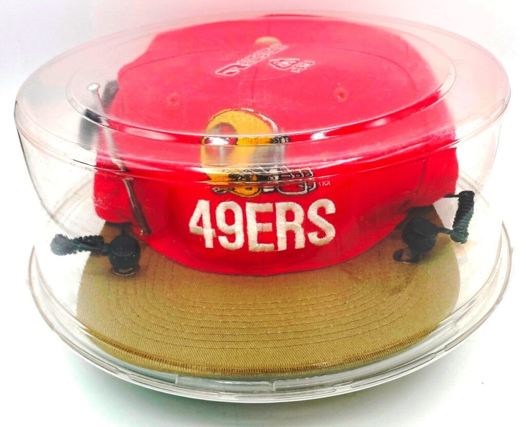 1989 SF 49ers Radio Cap AM-FM NFL Red & Gold (13)