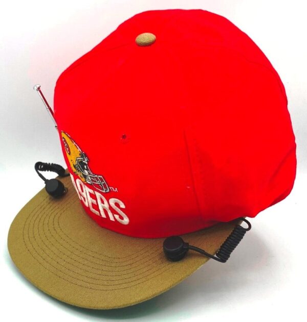 1989 SF 49ers Radio Cap AM-FM NFL Red & Gold (3) 1989 SF 49ers Radio Cap AM-FM NFL Red & Gold (3)