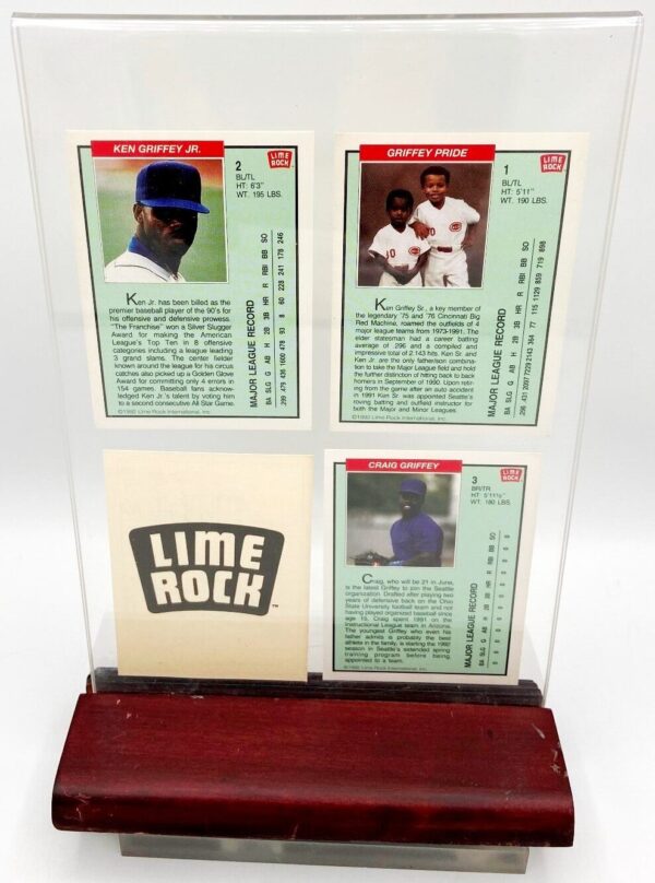 1993 Lime Rock Griffey Baseball Exclusive (Gold Hologram Set (9)