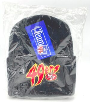 1994 49ers SF Raised Cuff Knit Cap (Black) (1)