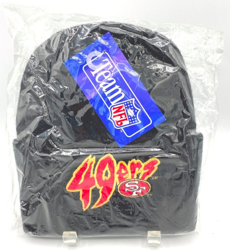 1994 49ers SF Raised Cuff Knit Cap (Black) (6)