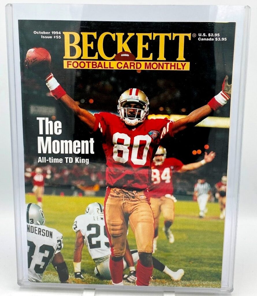 1994 Beckett NFL OCT Cover Issue #55 (Jerry Rice) (1)