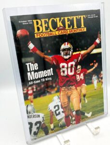 1994 Beckett NFL OCT Cover Issue #55 (Jerry Rice) (4)