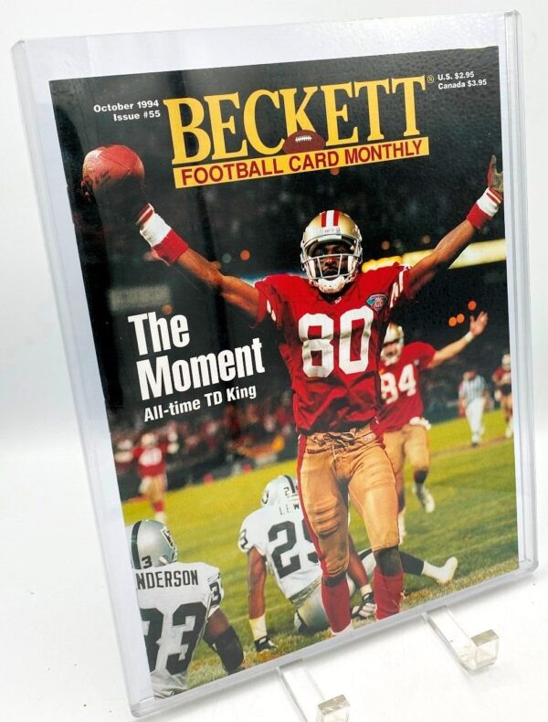 1994 Beckett NFL OCT Cover Issue #55 (Jerry Rice) (4)