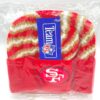 1994 SF 49ers Raised Cuff Knit Cap Red, Gold & White (2) 1994 SF 49ers Raised Cuff Knit Cap Red, Gold & White (2)