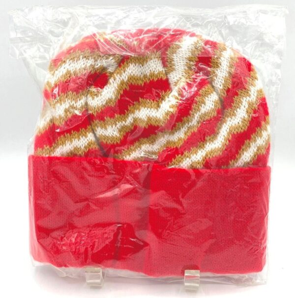 1994 SF 49ers Raised Cuff Knit Cap Red, Gold & White (5) 1994 SF 49ers Raised Cuff Knit Cap Red, Gold & White (5)