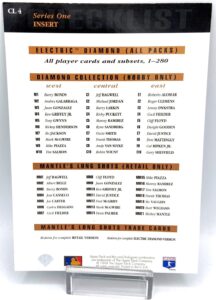 1994 UD Ken Griffey Jr Series One INSERT (5x7 Holo #CL4) (7)