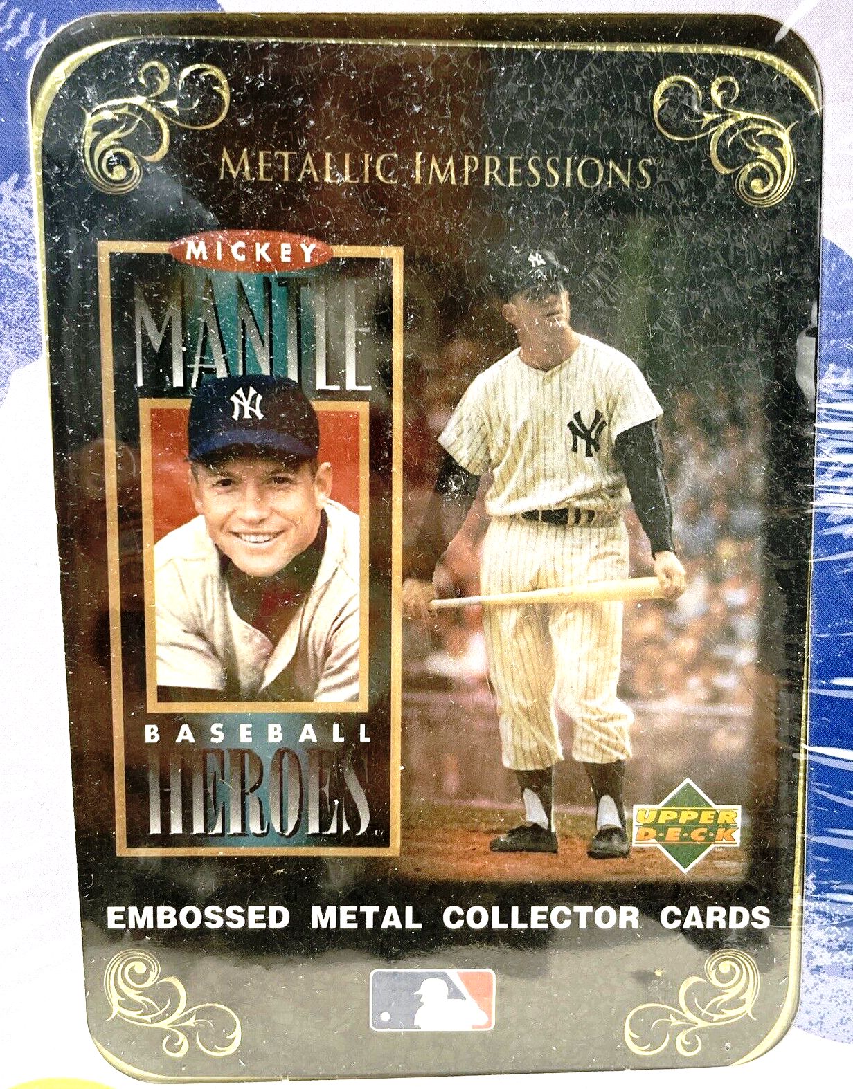 Vintage 1994 Upper DeckMetallic Impressions Mickey Mantle Baseball