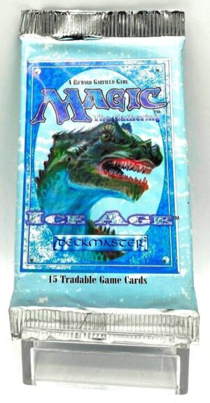 1995 Magic The Gathering Ice Age Booster Pack Pygmy Allosaurus (1)