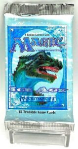1995 Magic The Gathering Ice Age Booster Pack Pygmy Allosaurus (2)
