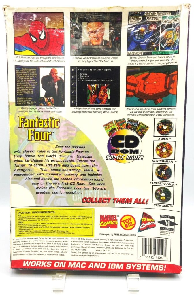 1995 Marvel Fantastic Four Interactive CD Comic Book 1st Issue (5)