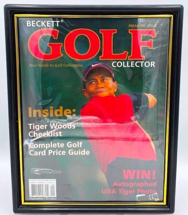 2001 Beckett Golf Premiere #1 Tiger Woods (3)