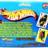 2001 Hotwheels 2-Decks Playing Cards 3-D Metal Collectible Tin (6)