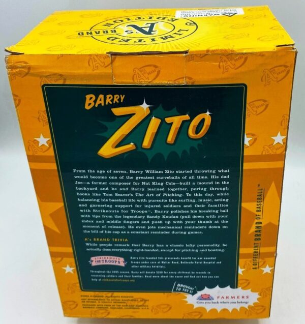 2005 A's Brand U. S. A. Barry Zito Limited Edition Figurine (6)