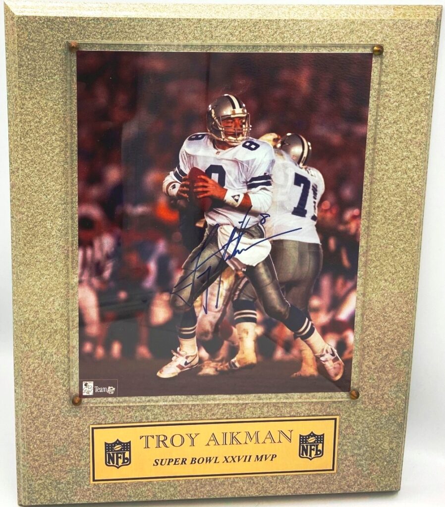 1993 XXVII MVP Cowboys Auto Troy Aikman (1)