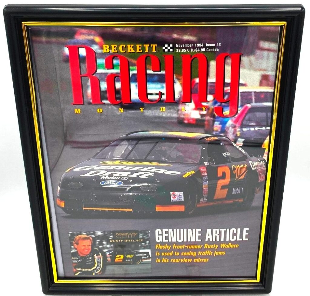 Vintage 1994 Beckett Racing Rusty Wallace (Genuine Article November ...