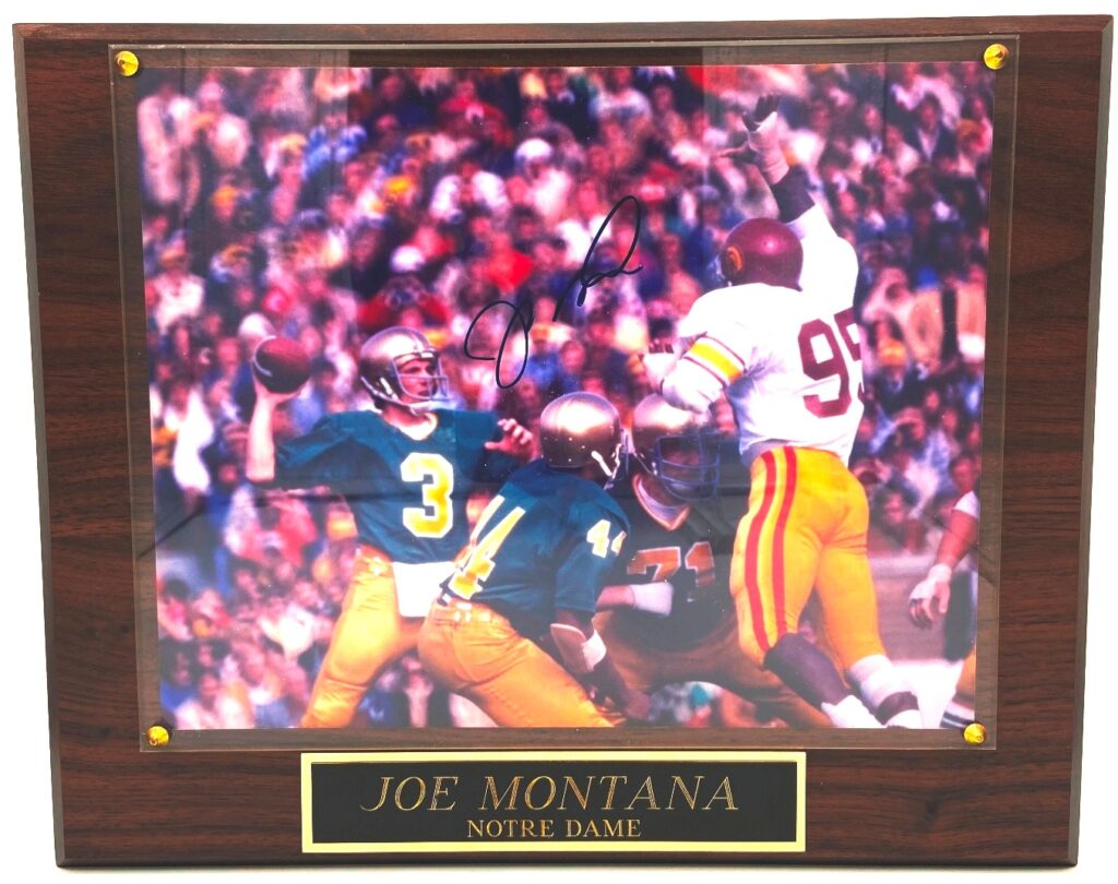 1994 Notre Dame Auto Joe Montana QB #3 (1)
